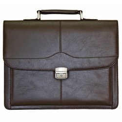 Fino BCH65L-052 Unisex Faux Leather 15 Laptop Briefcase - Brown