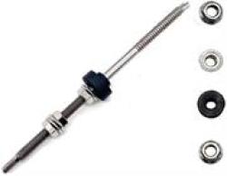 Ibr Hanger Bolt Screw For D-rail 6MM -ideal For Ibr On Steel Structures Includes 1 X Stainless Steel Bolt 1 X Rubber Washer