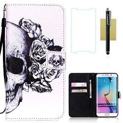 Galaxy S6 Edge Case Samsung Galaxy S6 Edge Case S6 Edge Case Caseland Flip Cover Wallet Pu Leather With Stand + Lanyard Case For