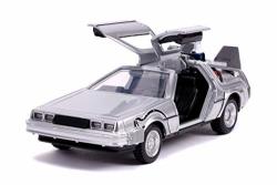 Delorean Dmc Time Machine Silver Back To The Future Part II 1989 Movie Hollywood Rides Series 1 32 Diecast Model Car By Jada 30541