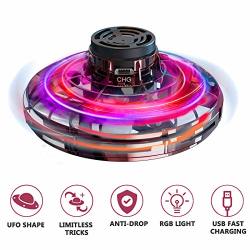 Flying Toy Flynova Flying Drones Toys Hand Operated Drones For Kids Or Adults Stress Relief Interactive Cool Toys Rechargeable Scintillating Rgb Light MINI Ufo