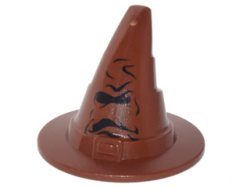 Parts Headgear Hat - Wizard Witch With Black Hp Sorting Hat Pattern 6131PB05