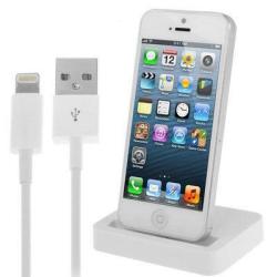 2 In 1 Kit Base Dock Charger + USB Sync Data Charging Cable For Iphone 5 & 5S & 5C Itouch 5 ...