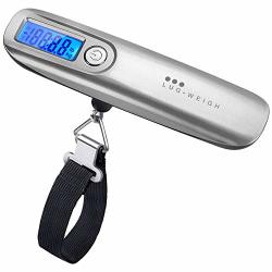 Lugweigh Digital Luggage Scale Portable Scale & Travel Scale Baggage Scale With Backlit Lcd Display 110LBS Luggage Weight Scale Luggage Scale With 3.3FT