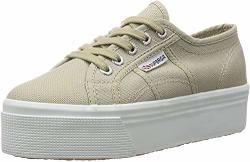 Superga Women's Low-top Sneakers Trainers Brown Taupe 5.5
