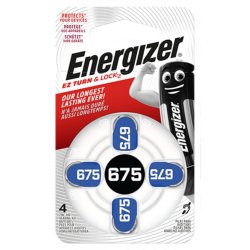 Energizer Batt AZ675 Hearing Aid