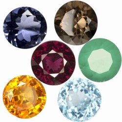 Collectors Dream 6 Different Gemstones All 100% Natural 0.255CTS In Total