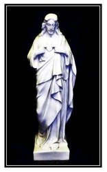 58CM Sacred Heart Marble Statue