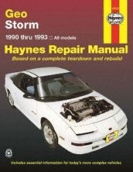 Geo Storm Haynes Repair Manual 1990-1993