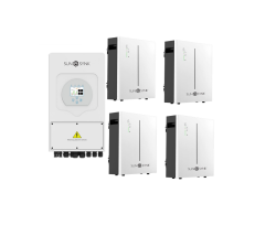 Sunsynk 8KW 1P Hybrid Pv Inverter 48V C w Wifi Dongle IP65 And 4 X Battery Lfp Wall Mount 5.32KWH 51.2V