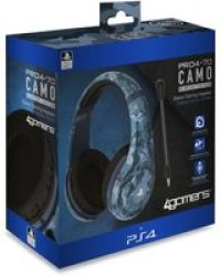 4GAMERS - PRO4-70 Camo Edition Stereo Gaming Headset - Midnight PS4