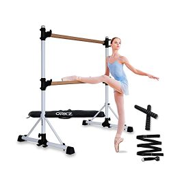 4FT Portable Ballet Barre Double Freestanding Bar Stretch Dance