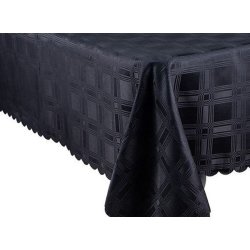 Black Dobby Tablecloth 140CM X 230CM