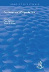 Contemporary Property Law Hardcover