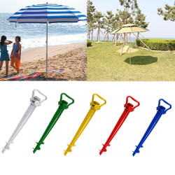 Beach Garden Patio Sun Umbrella Holder Parasol Ground Earth Anchor