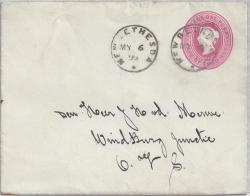 Cape Of Good 1899 Qv 1d Embossed Envelope Used In New Bethesda To Windburg Ofs Fine