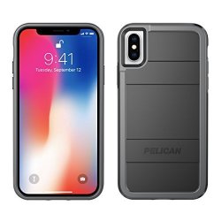 Iphone X Case Pelican Protector Iphone X Case Black light Grey