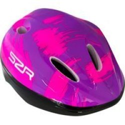 Slazenger Kids Helmet Purple pink Pattern -