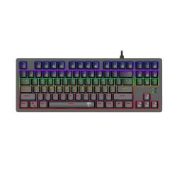 T-dagger Bali Rainbow BACKLIT|150CM CABLE|10-KEYLESS Short Body Design|mechanical Keyboard - Black