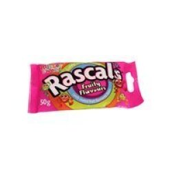 Rascals Fruity Flavour - Party Treats - Assorted Colours - 60G - 8 Pack