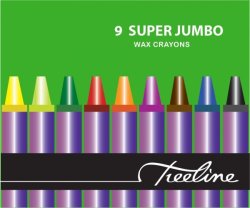 Treeline Wax Crayons C9 Jumbo Crayons