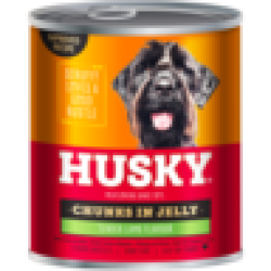 Husky Lamb Chunks In Jelly Dog Food 775G