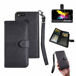 Huawei Mate Se Case Honor 7X Wallet Case Wallet Stand Flip Magnetic 6 Cards Pu Leather Cover With Wrist Strap And Oil Edge Making