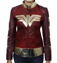 Wonder Woman Urbanoutfitters Gal Gadot Diana Prince Women's Waxed Leather Jacket S