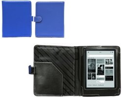 Mitab Faux Leather Case Cover For The Kobo Aura HD 6.8 Inch E-reader Book Style Case Blue