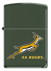 Zippo Lighter-sa Rugby Lighter On Green