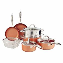 Benecook 10-PIECE Nonstick Copper Cookware Set Dishwasher Safe