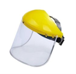 Yellow Top Helmet Face Shield Anti Fog And