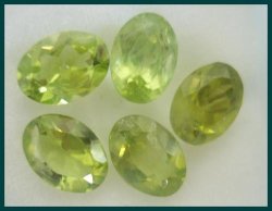 Sparkling Deep Lime Green Peridot Lot - 4.38 Ct 5 Oval