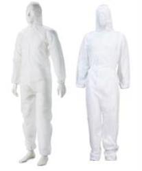 Casey Non Woven Disposable Full Body Coverall Suit -size 3X Large Elasticated Wrists Legs And Waist Hooded Nylon Zipper Front. Non-woven Spun Bond 50