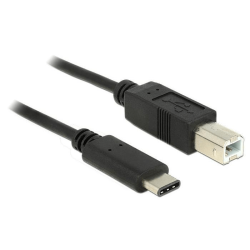 83601 USB Cable 1 M 2.0 C B Black Cable Type-c Male Type Black