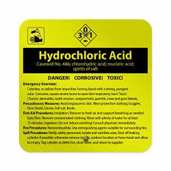 Hydrochloric Acid Caswell No 486 Chlorohydric Acid Aluminum Weatherproof Metal Sign Square Street Signs 12INX12IN
