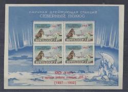 Russia 1962 Polar Station Miniature Sheet Fine Unmounted Mint