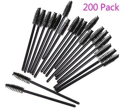 Magik 50 400 Disposable Eyelash Brush Mascara Wand Lash Extension Eye Brow Applicator 200 Pack
