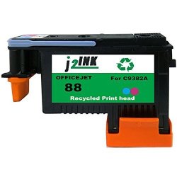 J2INK 1 Pack 88 Magenta&cyan Remanufactured Printhead For C9382A