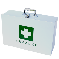 Government Regulation 7 First Aid Kit In Metal Wall Mountable Case