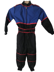 4-5 Years Kids Race Suit - Blue red black