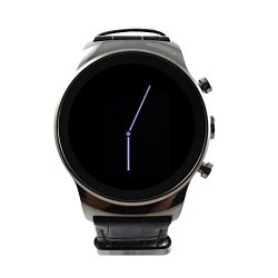 Round Sanoxy-lux-sim-watch-gnm Luxury Steel Smart Phone Watch Gunmetal