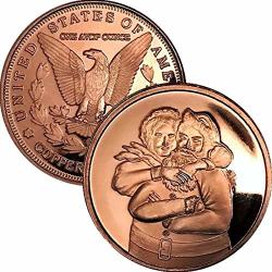 Jig Pro Shop Intaglio Mint Patriotic Militaria Series 1 oz .999 Pure Copper BU Round/Challenge Coins 