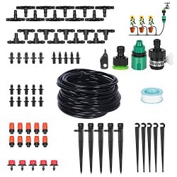 Deals On Elindio Patio Garden Drip Irrigation Kit 50ft Drip