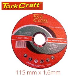 Cutting Disc Tork Craft Masonry 115MM X 1.6MM Each