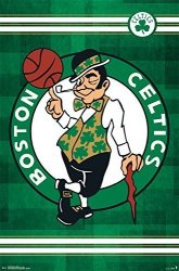 Trends International Boston Celtics Logo Wall Poster 22.375" X 34