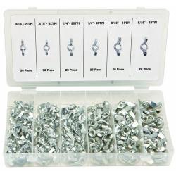 Assorted Wing Nuts - 150 Pieces