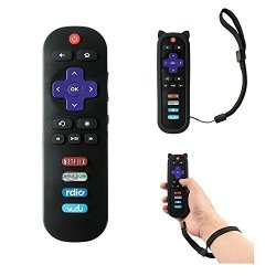 RC280 Remote Fit For Tcl Roku Smart Tv 55US5800 40FS3800 48FS3750 50FS3800 55FS3750 43FP110 49FP110 40FS3750 55UP120 40FS4610R 32S3850 40FS3850 50FS3850 55FS3850 43FP110 W silicone