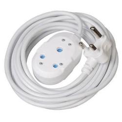 Alphacell 10M White Extension Cord 16A