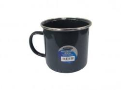 Leisure Quip 500ml Large Enamel Coffee Mug in Grey